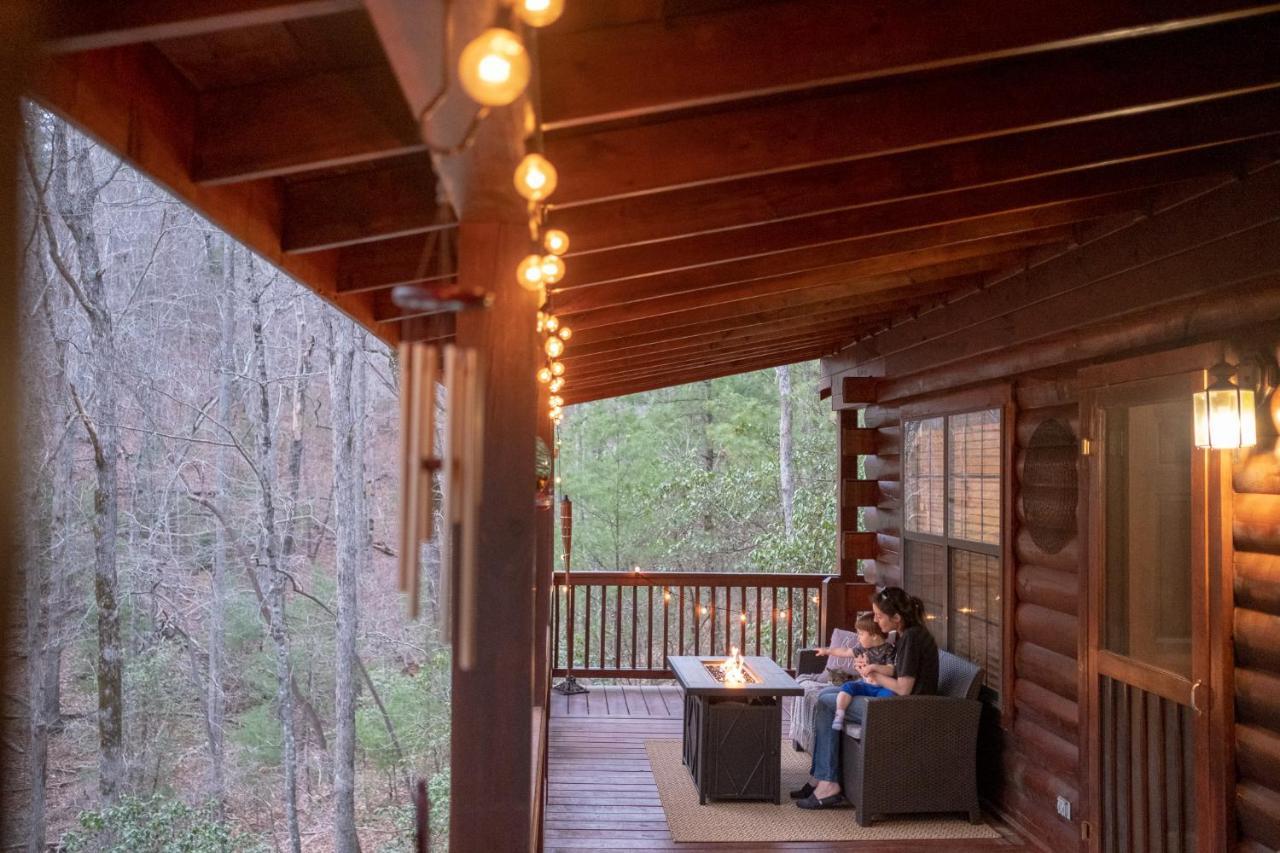 ブルーリッジ山脈 Three Dog Night - Pet-Friendly Cabin With Hot Tubヴィラ エクステリア 写真